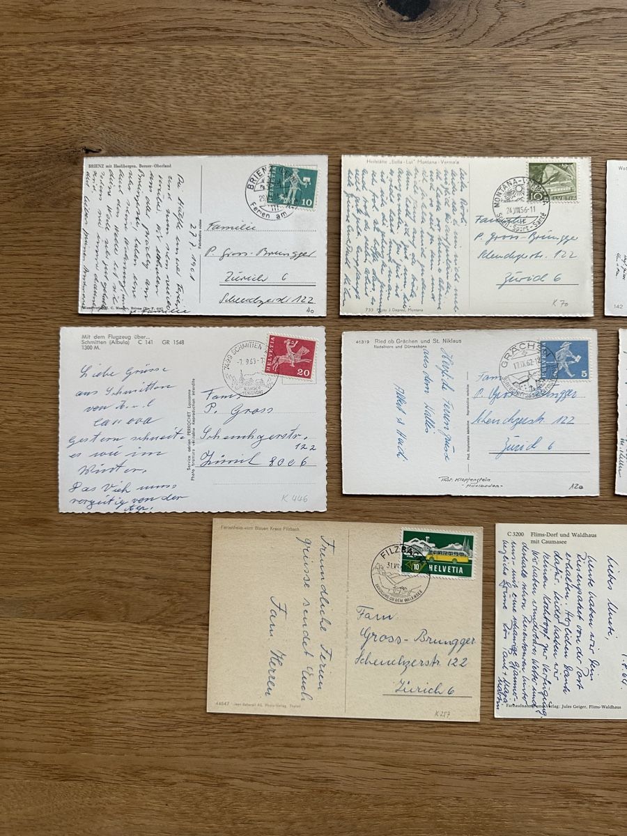 Cartoline postali: Schweiz - 11 schöne Ansichtskarten 1960er Jahren  – Usato da Schmitten / FR venduto da Samsara169 5