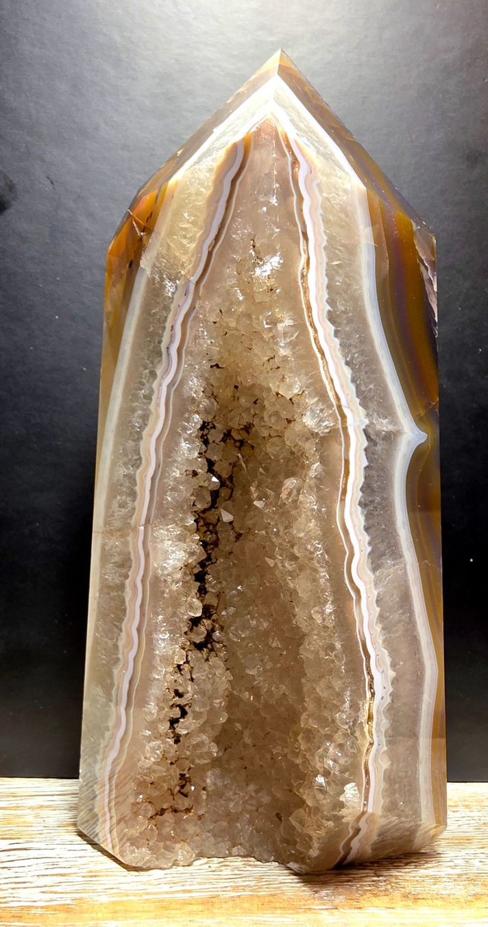 Minerali & Pietre curative: Achat Drusenobelisk 798g – Nuovo (secondo la descrizione) da Matzingen venduto da Shay_Crystalz