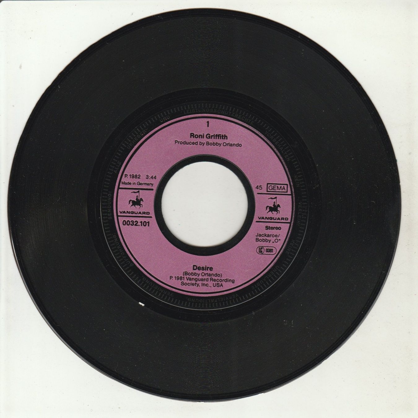 Schallplatten: Roni Griffith - Desire 7" Vinyl 1982 – Gebraucht aus Tübach von JamesStone 2
