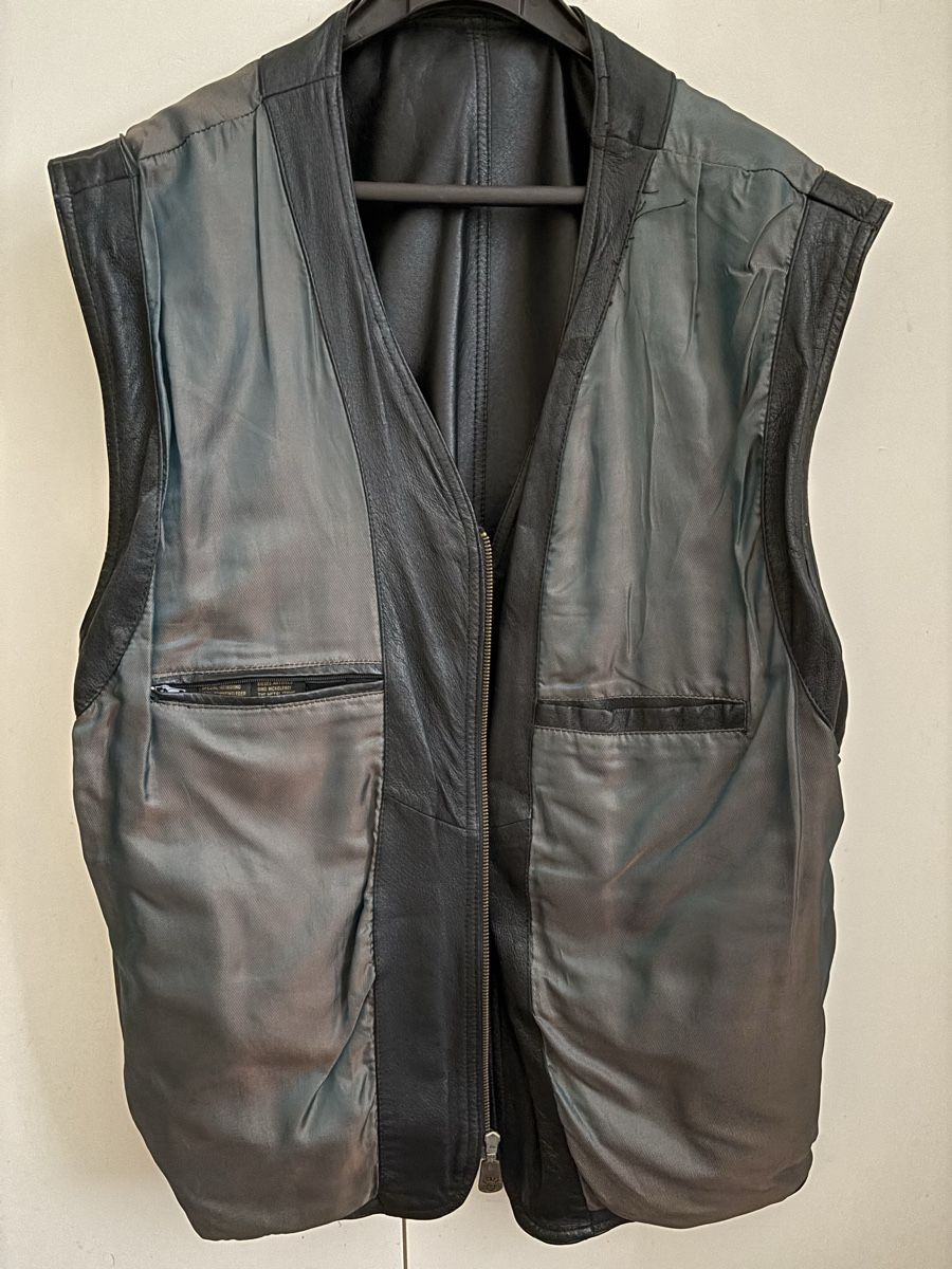 Gilets: Leder Weste schwarz Grösse 52 – D'occasion à Bellach par Legdance 4