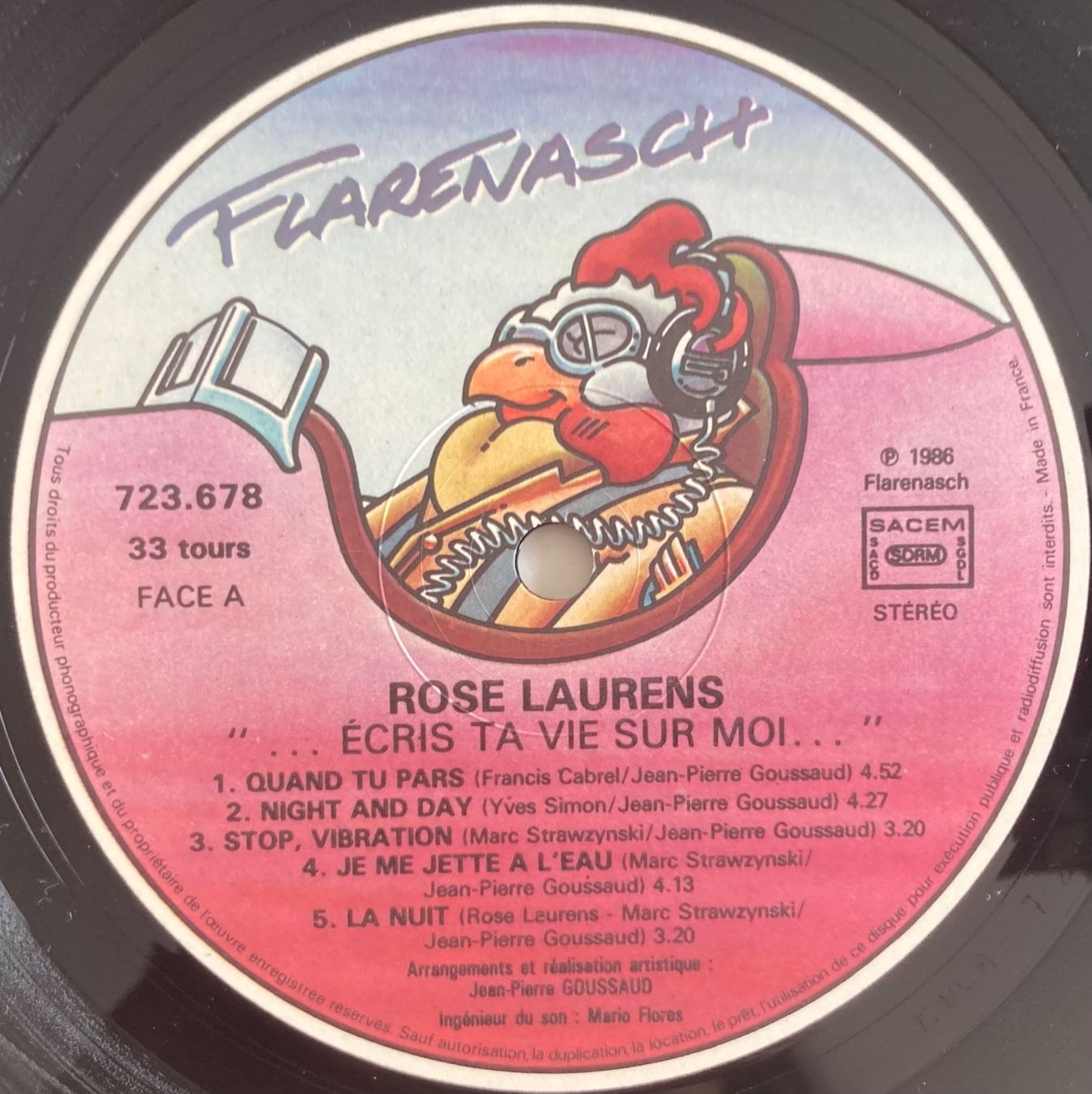 Dischi in vinile: ROSE LAURENS - .....ECRIS TA VIE SUR MOI..... – Usato da Poliez-Pittet venduto da Newtown-Records 3