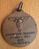 Seltene Medaille XV Campionato Italiano Volo a Vela 1975
