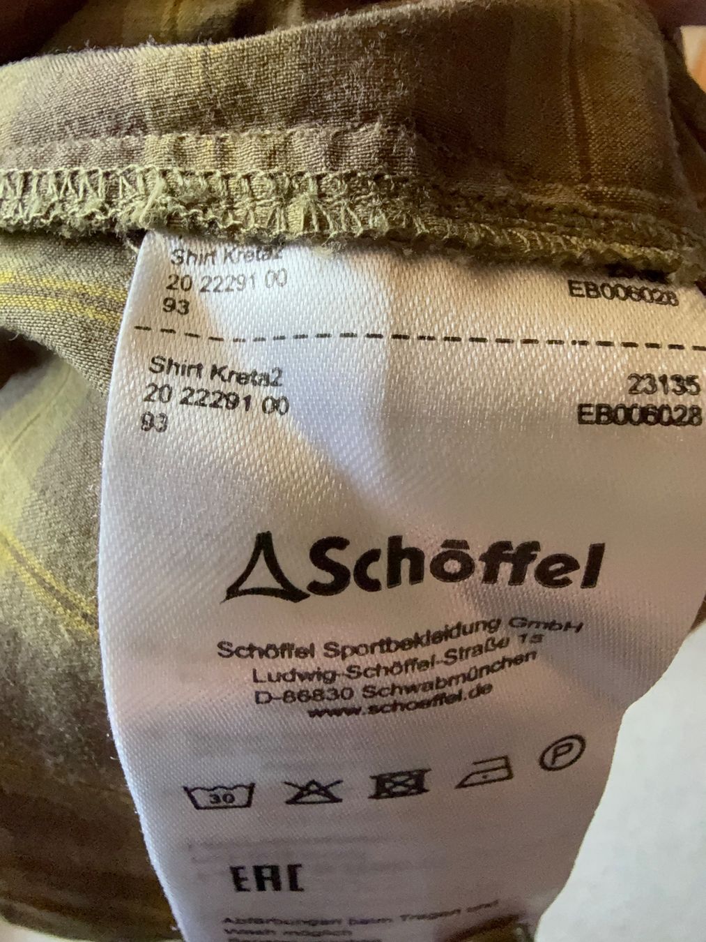 Schoeffel Camicie: Schöffel Wanderhemd Kreta2, Herren, Grösse M, kariert – Usato da Thun venduto da dane_pao 7