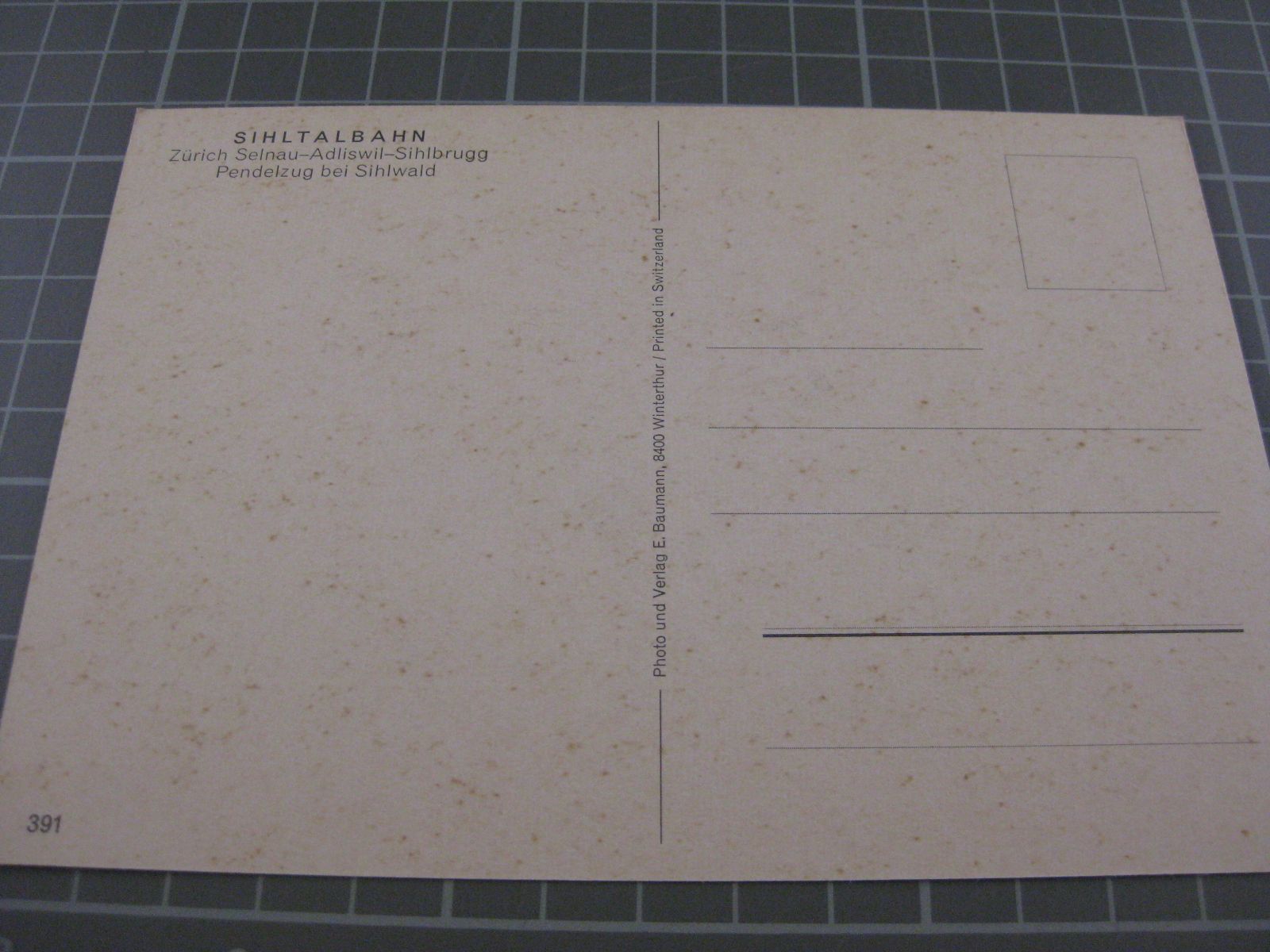Cartoline postali: AK Sihlwald mit Zug – Usato da Malters venduto da Marosko 1