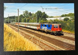 Foto SBB Re 4/4 421395 mit Eurocity bei Effretikon 5.7.2008