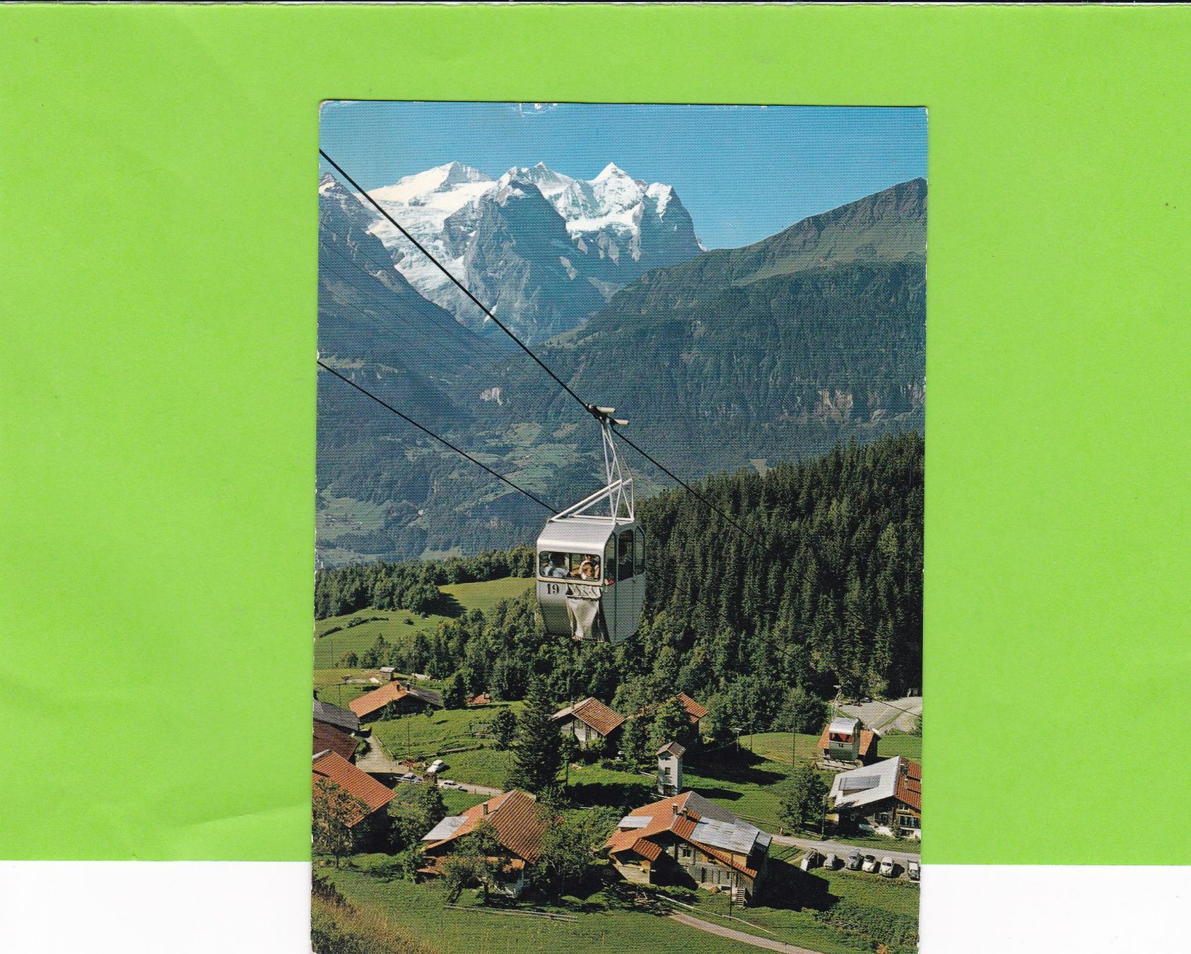Cartoline postali: Gondelbahn Hasliberg-Käserstatt – Usato da St. Peterzell venduto da neckertal