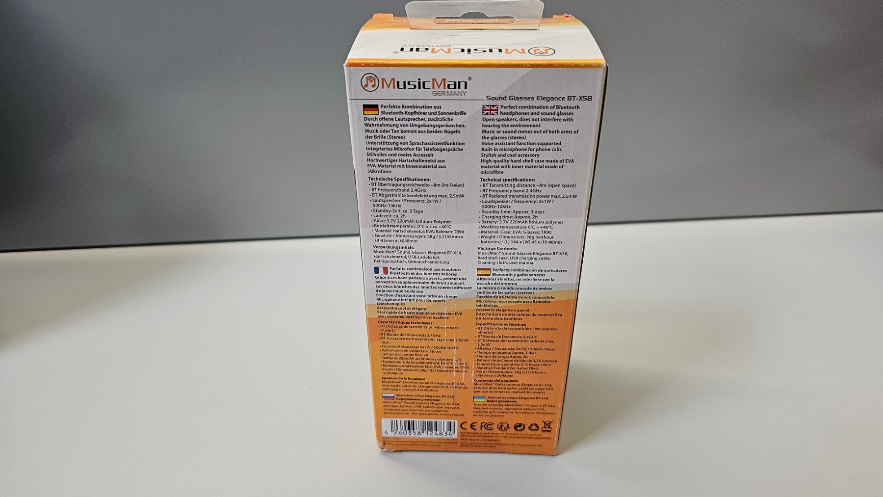Brillen & Gläser: Sonnenbrille m. Bluetooth Kopfhörer Mikrofon Sprachassistent – Neu und originalverpackt aus Koppigen von Bracher_Mail-House 8