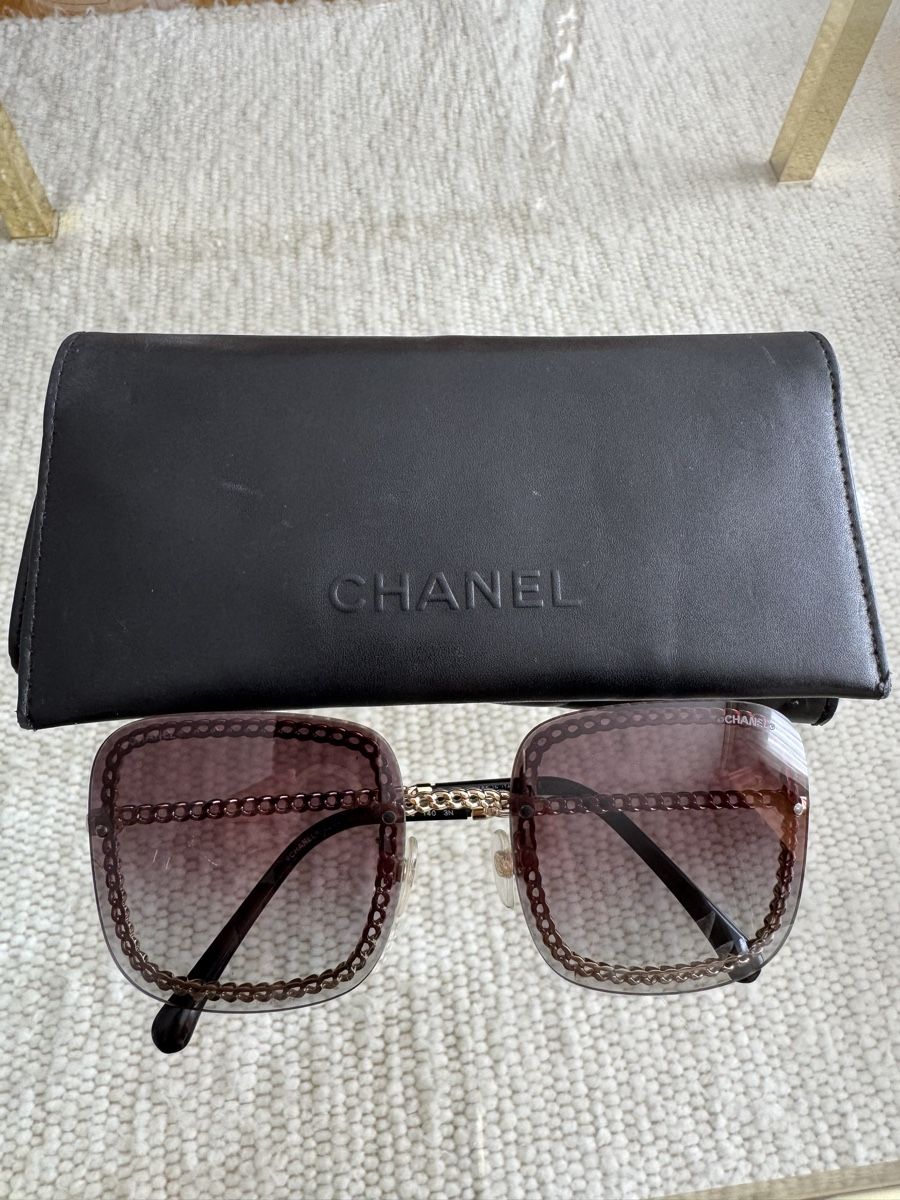 Chanel Occhiali & Lenti: CHANEL Sonnenbrille mit Kette – Nuovo (secondo la descrizione) da Steinhausen venduto da Mimirose114 1