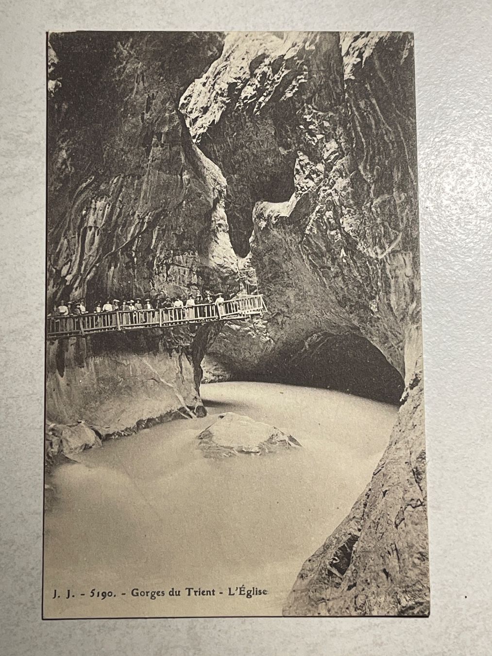 Cartoline postali: Alte Ansichtskarte - Gorges du Trient - – Usato da Strengelbach venduto da Aschatan5