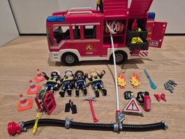 Playmobil City Action Feuerwehrauto 9464 mit Zubehör