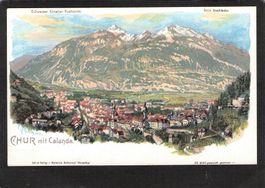 # Chur mit Calanda , Steinmann Litho
