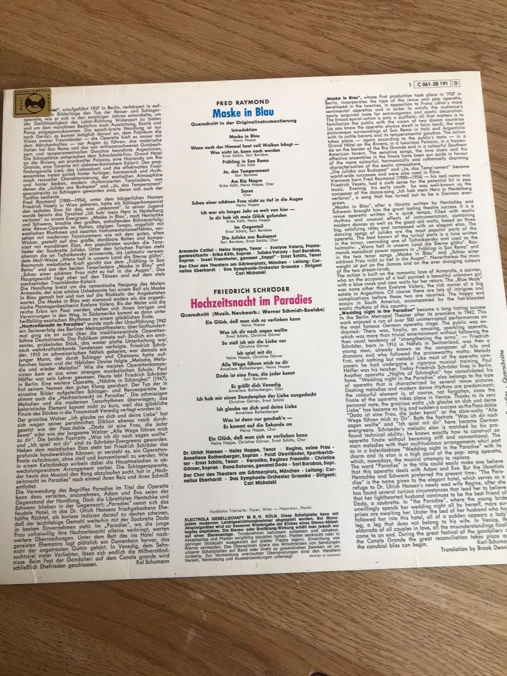 Dischi in vinile: LP Weltstar-Operetten Serie – Usato da Waldenburg venduto da Oliro75 1