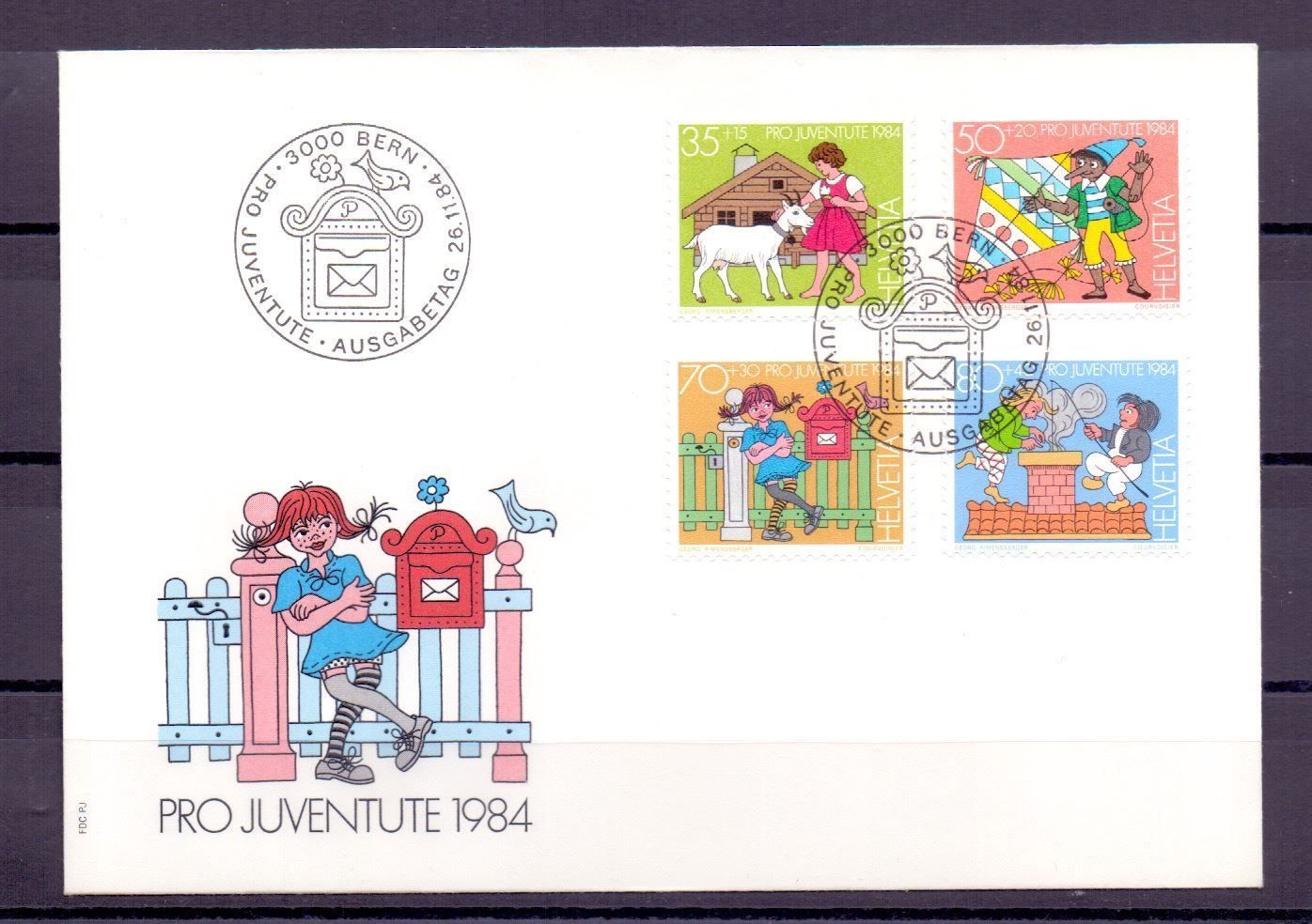 Tutti i francobolli: Pro Juventute  Satz 1984 – Usato da Koblenz venduto da Markenhimmel