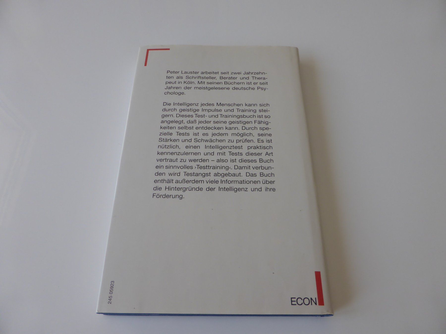 Libri: Peter Lauster Intelligenz (Testprogramm) – Usato da Trimmis venduto da bergamo10 1