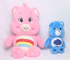 2x Care Bears - Glücksbärchis - Plüschtier - Plüsch Figur