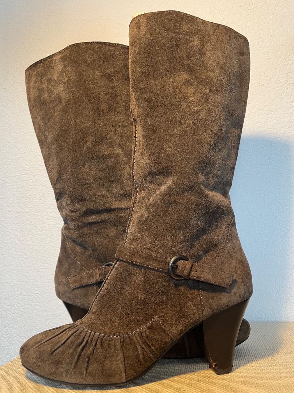 Scarpe da donna: BIVIEL echte Wildleder Stiefel Gr. 39 Np 460.- – Usato da Frauenfeld venduto da Andadaa 1