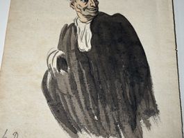 Der Richter. Zeichnung von Honoré Daumier (1808-1879)