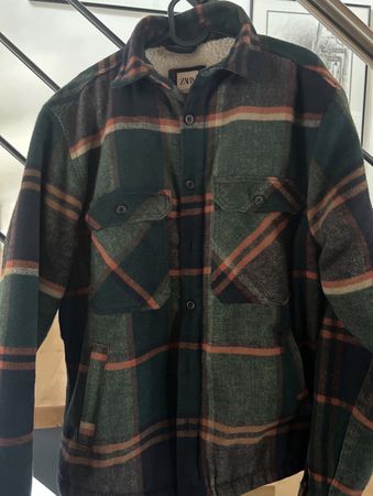 Hemdjacke / Winterjacke Zara kariert mit Teddyfutter