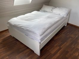 IKEA Bett 140×200 inkl. verstellbarem Lattenrost & Matratze