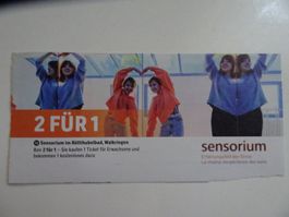 Gutschein 2 für 1 Sensorium im Rüttihubelbad, Walkringen