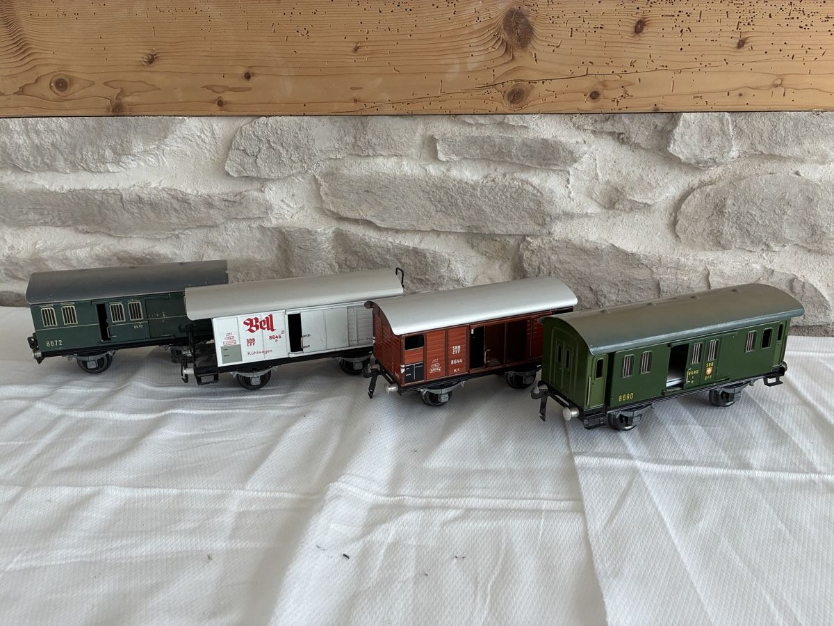 Buco Modellini di ferrovie: Güterwagen SBB CFF Buco Set 4 Stk. – Usato da Buchs AG venduto da sasami01