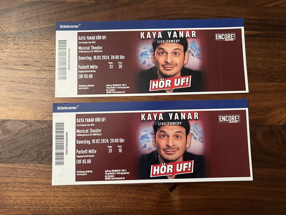 2 Tickets Kaya Yanar, Samstag 10.02.2024 (Neu und originalverpackt) in ...