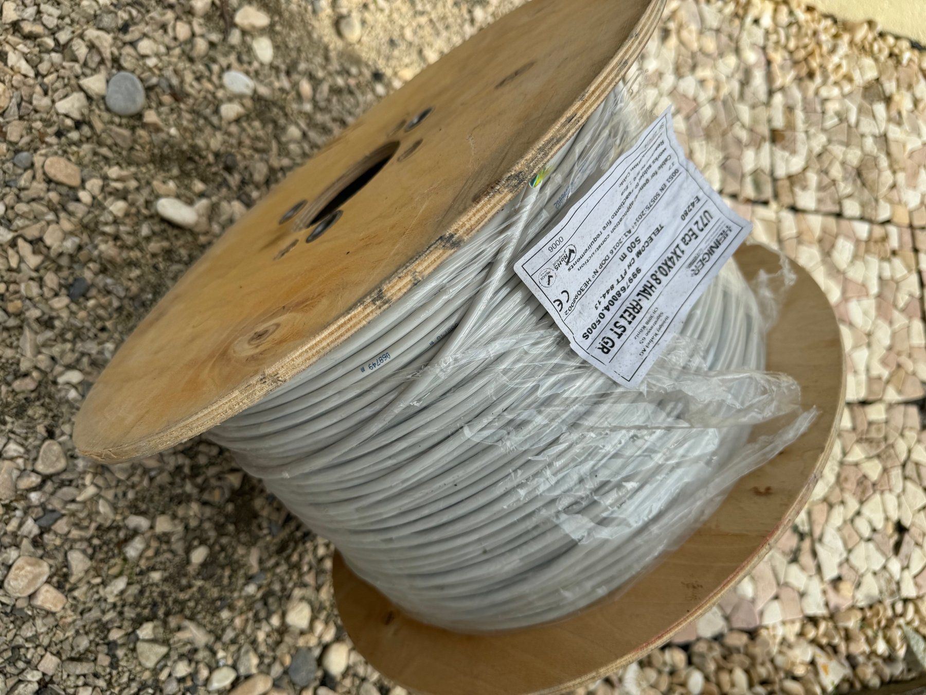 Swisscom Kabel: Telecom Kabel 500m NP 420.- 60% Rabatt – Neu und originalverpackt aus Aadorf von Oili