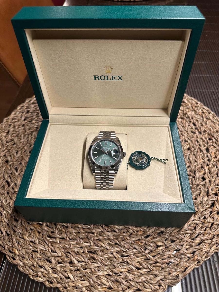 Rolex Orologi: NEU! Rolex Datejust Mint Green FULL SET 2026 – Nuovo e nell'imballaggio originale da Rheinfelden venduto da M4RK0 1