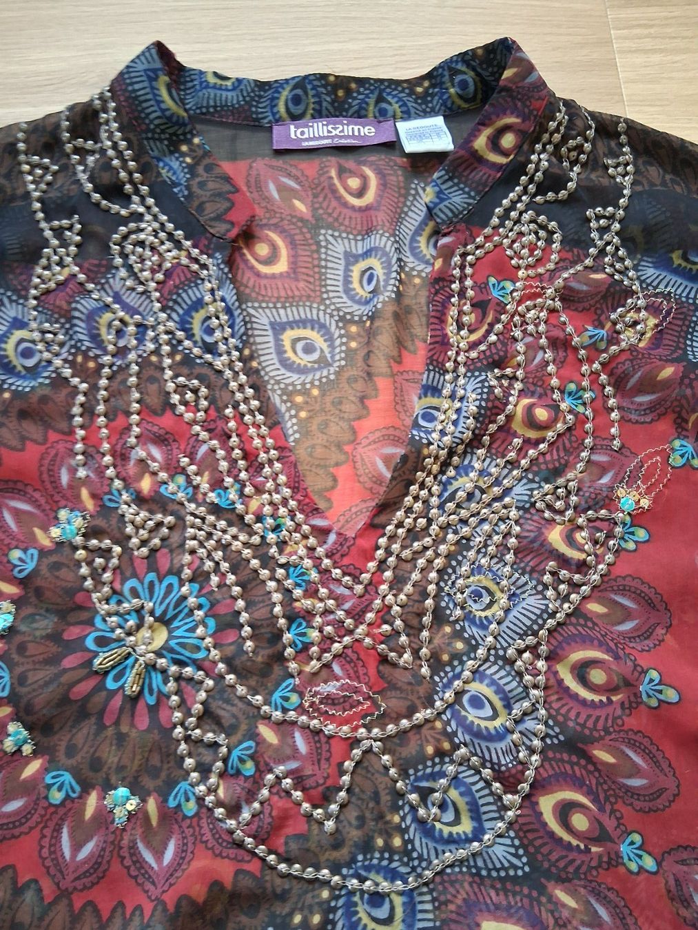 La Redoute Camicette: Taillissime by LaRedoute bestickte transparente Bluse Gr. 54 – Usato da Lengnau AG venduto da Nathi88 1