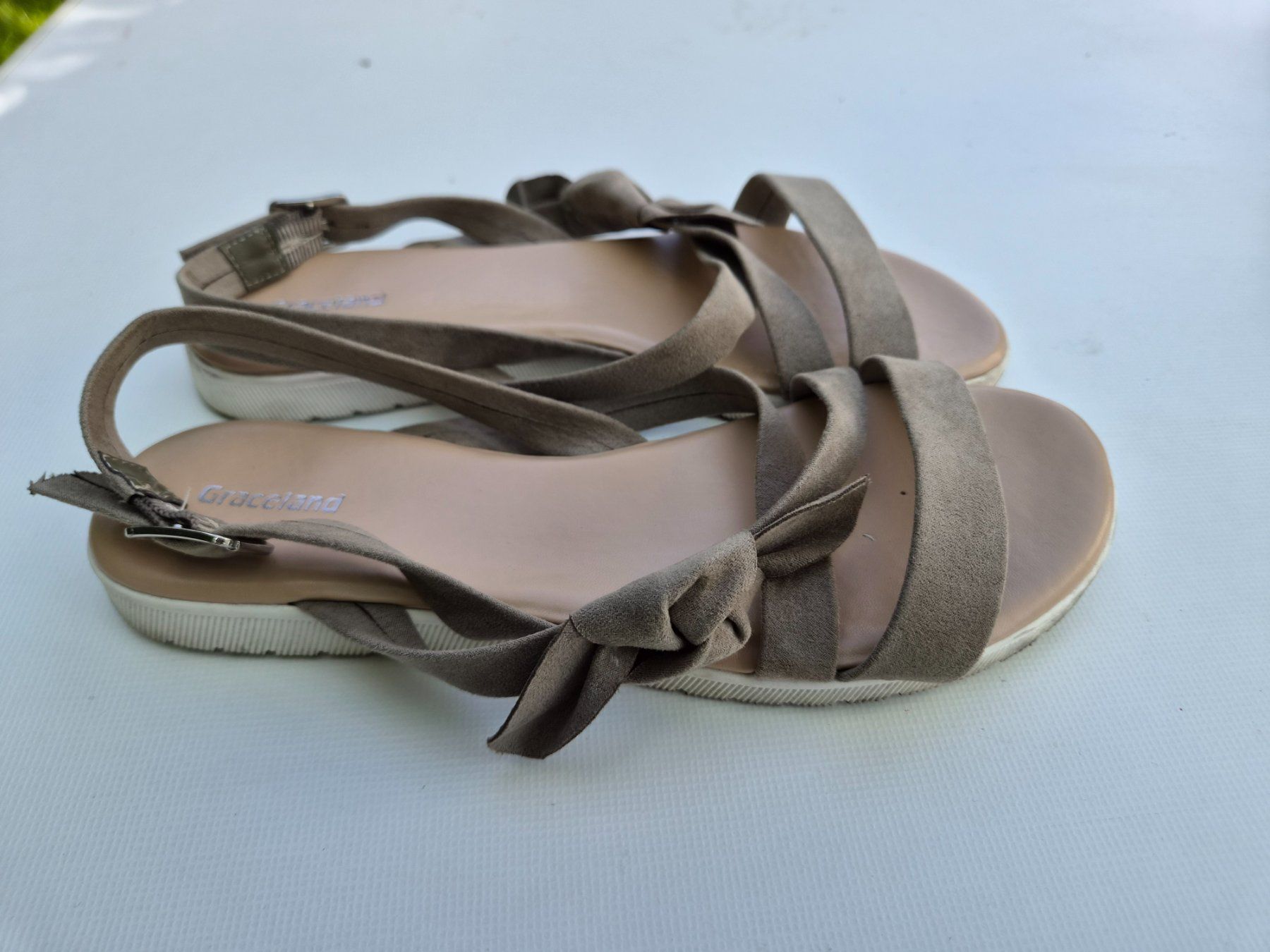 Graceland Scarpe da donna: Sandalen von Graceland, Gr. 39, hellbraun – Usato da Ibach venduto da urs_sl5h 3