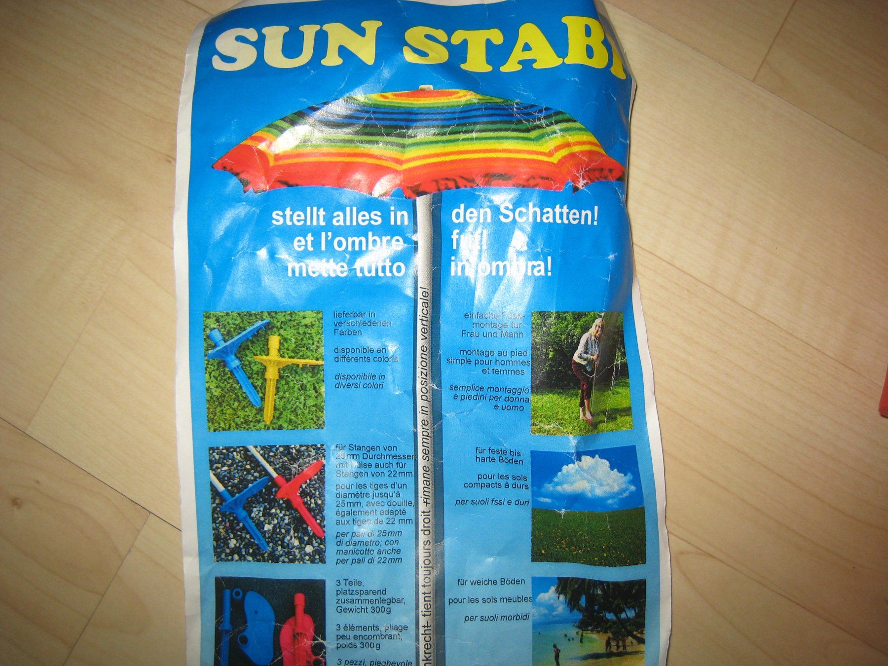 Altro: Sonnenschirm-Ständer  rot  ungebraucht  Sun Stabi – Nuovo (secondo la descrizione) da Dättlikon venduto da Mamakuga 7