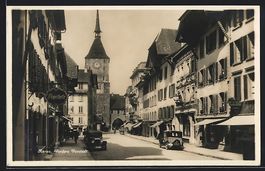Aarau, Vordere Vorstadt mit Apotheke und