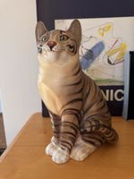Statuette chat Ronzan céramique Italie hauteur 27 cm