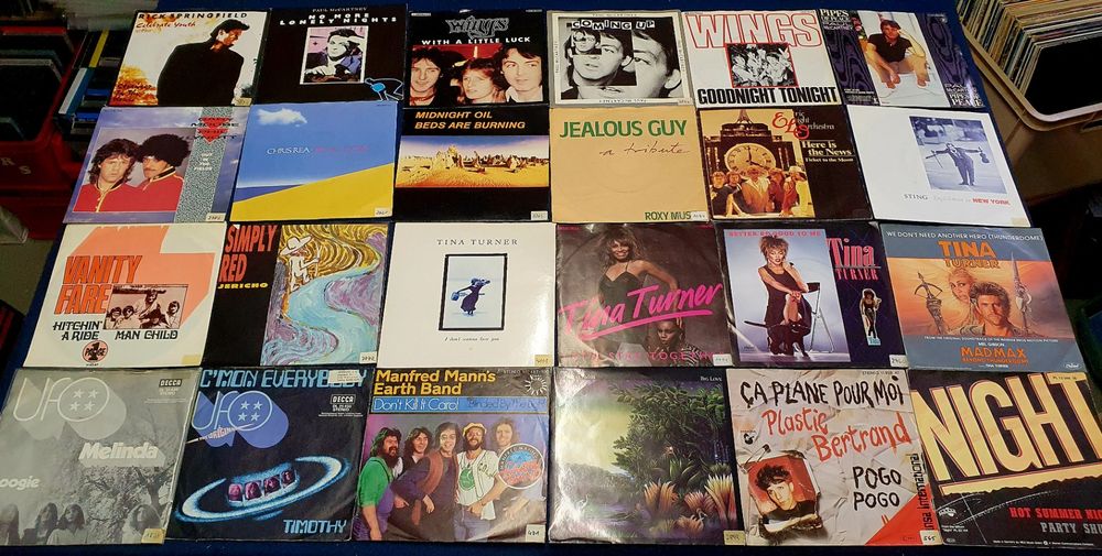 110 ROCK-Singles Sammlung, Queen, Dire Straits, Uriah Heep.. | Kaufen ...