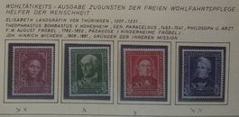 BRD, Nr. 117-120  Helfer der Menschheit **/* Kt. 100.-