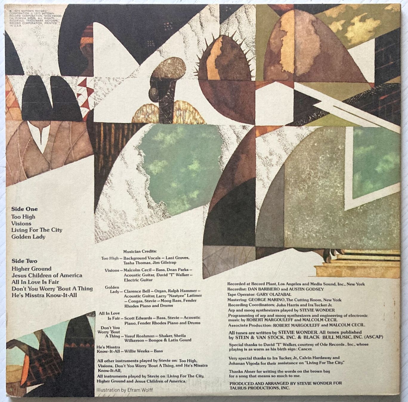 Dischi in vinile: STEVIE WONDER - "INNERVISIONS" – Usato da Bottens venduto da hotter-than-hell 1