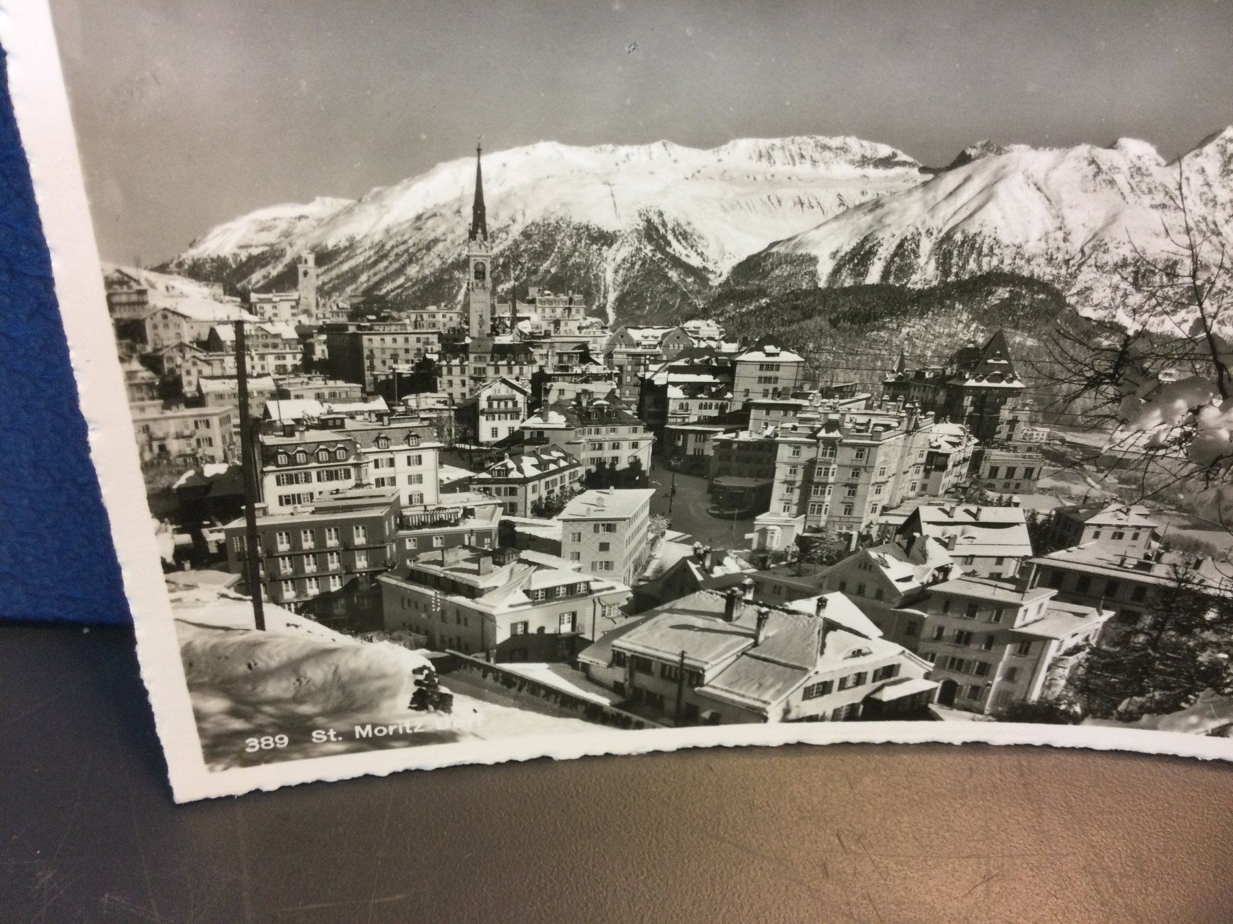 Cartoline postali: Alte Ansichtskarte St. Moritz Dorf im Winter – Usato da Wangen SZ venduto da kuriosum12 2