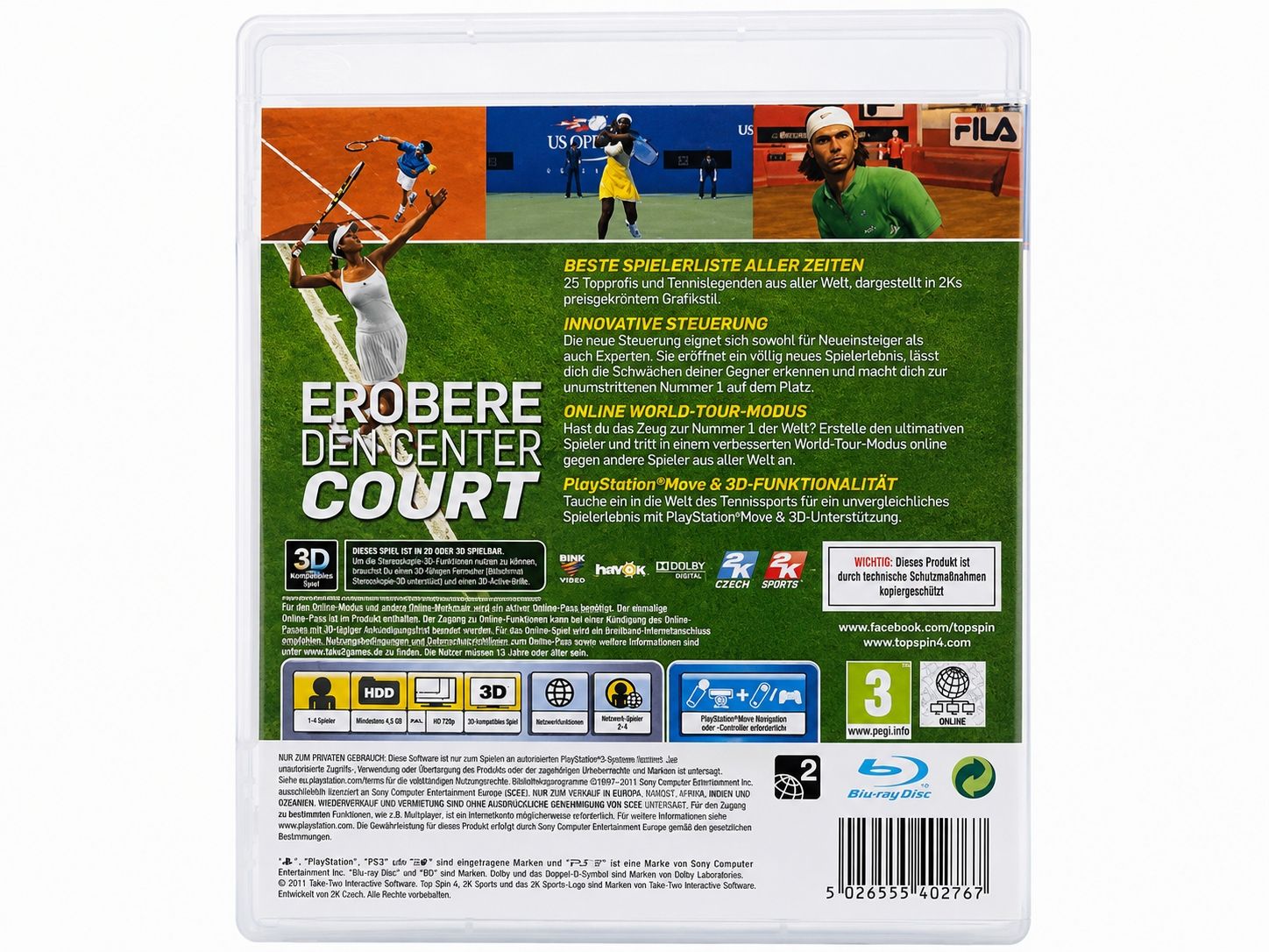 Sony Jeux: Top Spin 4 – PS3 – D'occasion à Emmenbrücke par _MKGAMES_ 2
