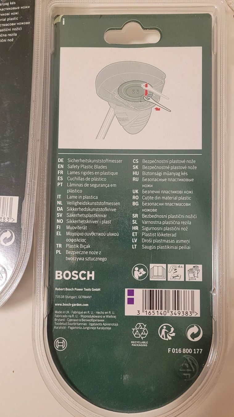 Bosch Rasenmäher: Bosch Ersatzmesser Handmäher – Neu und originalverpackt aus Schaan von car_wrv2 2