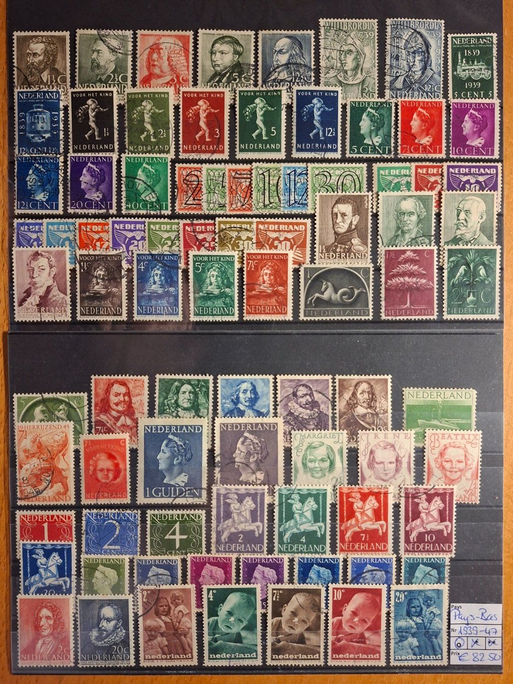 Tutti i francobolli: Niederlande° / Pays-Bas° 1939-47 – Usato da Confignon venduto da Alfda2000