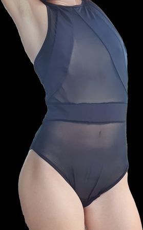 Badeanzug Teiltransparent, Mesh Swimsuit, provocativ mermaid