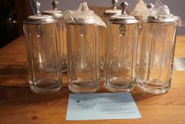 8x Vintage Feldschlösschen Bierkrug Jubiläum 0.4L *NEU*