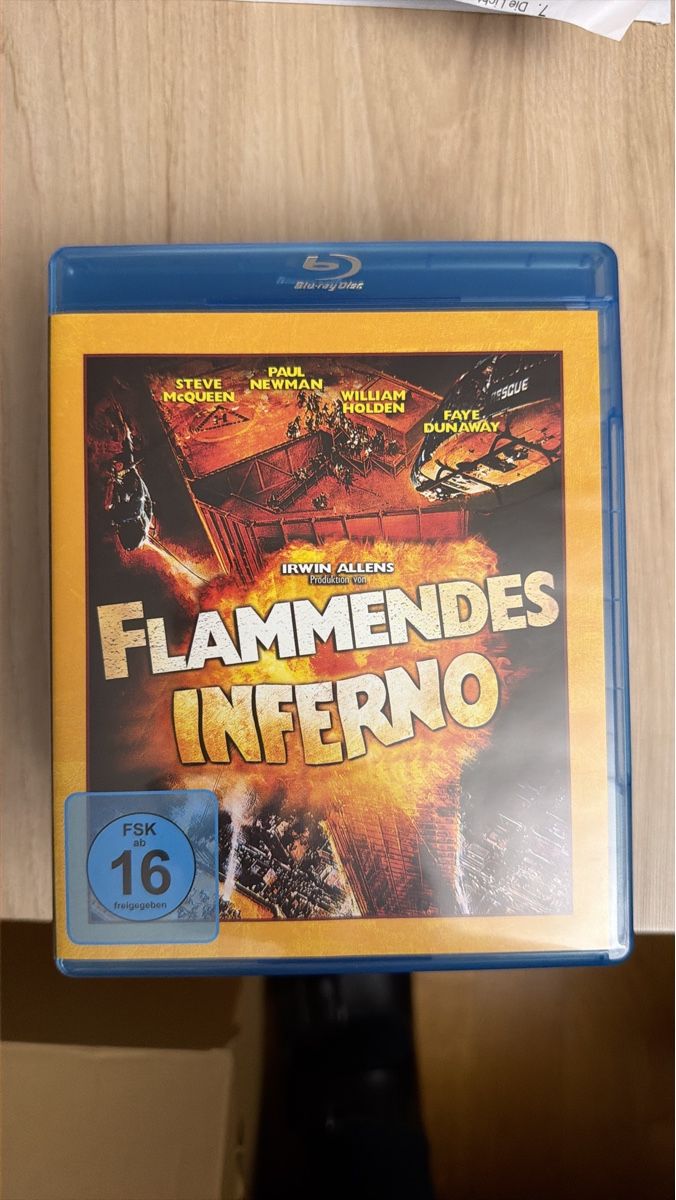 Tutti i DVDs: Flammendes Inferno Blu-Ray - Klassiker mit Steve McQueen – Nuovo (secondo la descrizione) da Rickenbach SO venduto da martink79