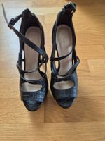 Schwarze ZIGN High Heels mit Riemchen, Grösse 37