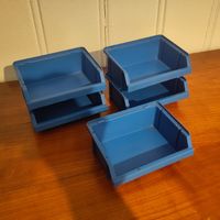 Sichtlagerboxen blau, 5 Stück – Werkstatt/Kleinteile