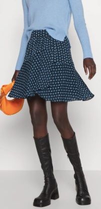 Gonne: HUGO RASINI - Minirock Gr. 36 blau / Muster NEU – Nuovo e nell'imballaggio originale da Bern venduto da fashion_11 3