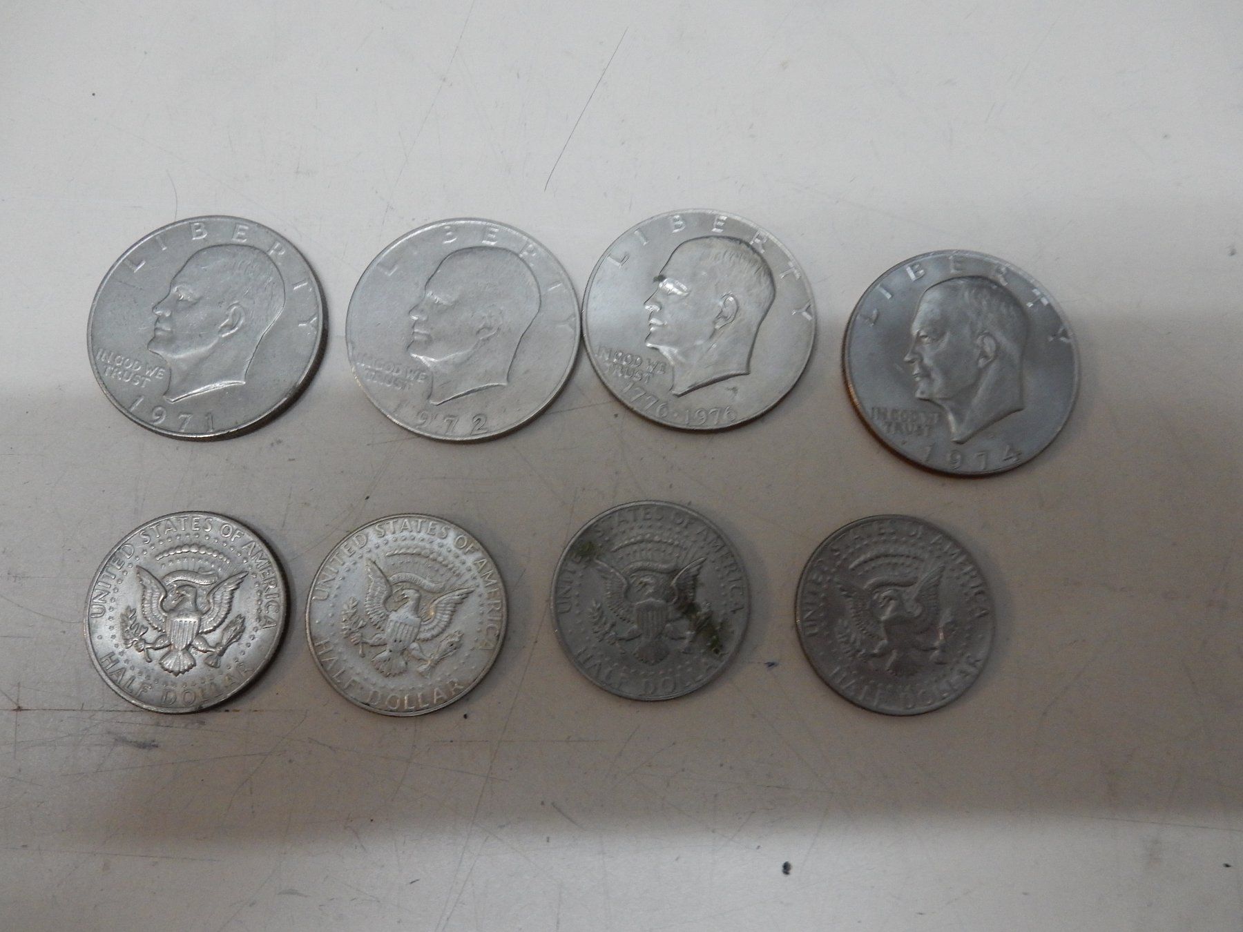 Toutes les monnaies: Dollar Münzen 1Dollar  1/2 Dollar – D'occasion à Watt par Mariposa49