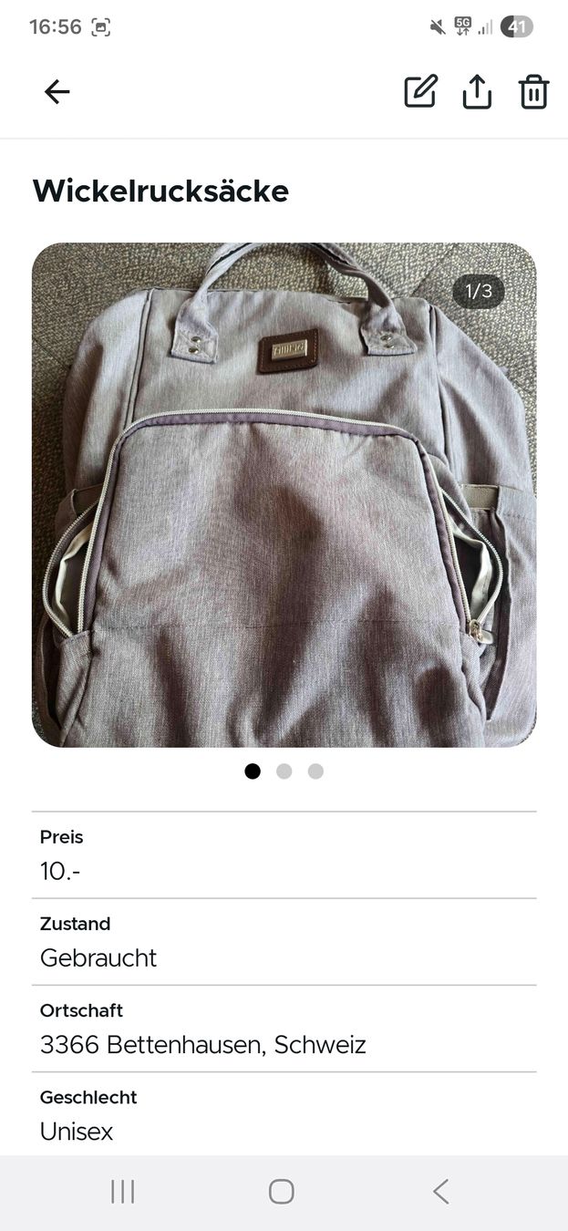 Zaini: Wickel Rucksack – Usato da Bettenhausen venduto da Engel1991