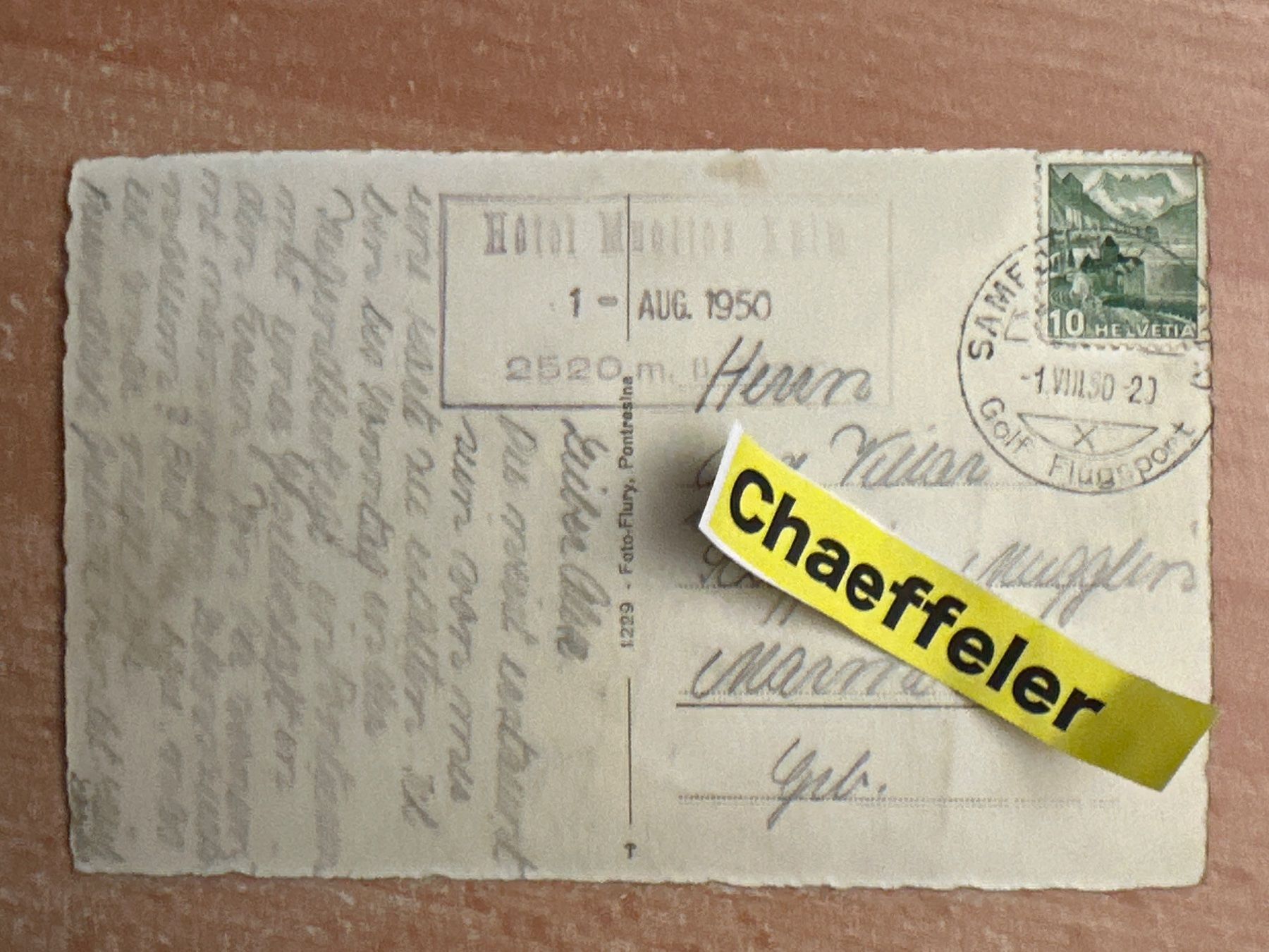 Ansichtskarten: 1950 Roseggruppe – Gebraucht aus Zürich von Chaeffeler 1