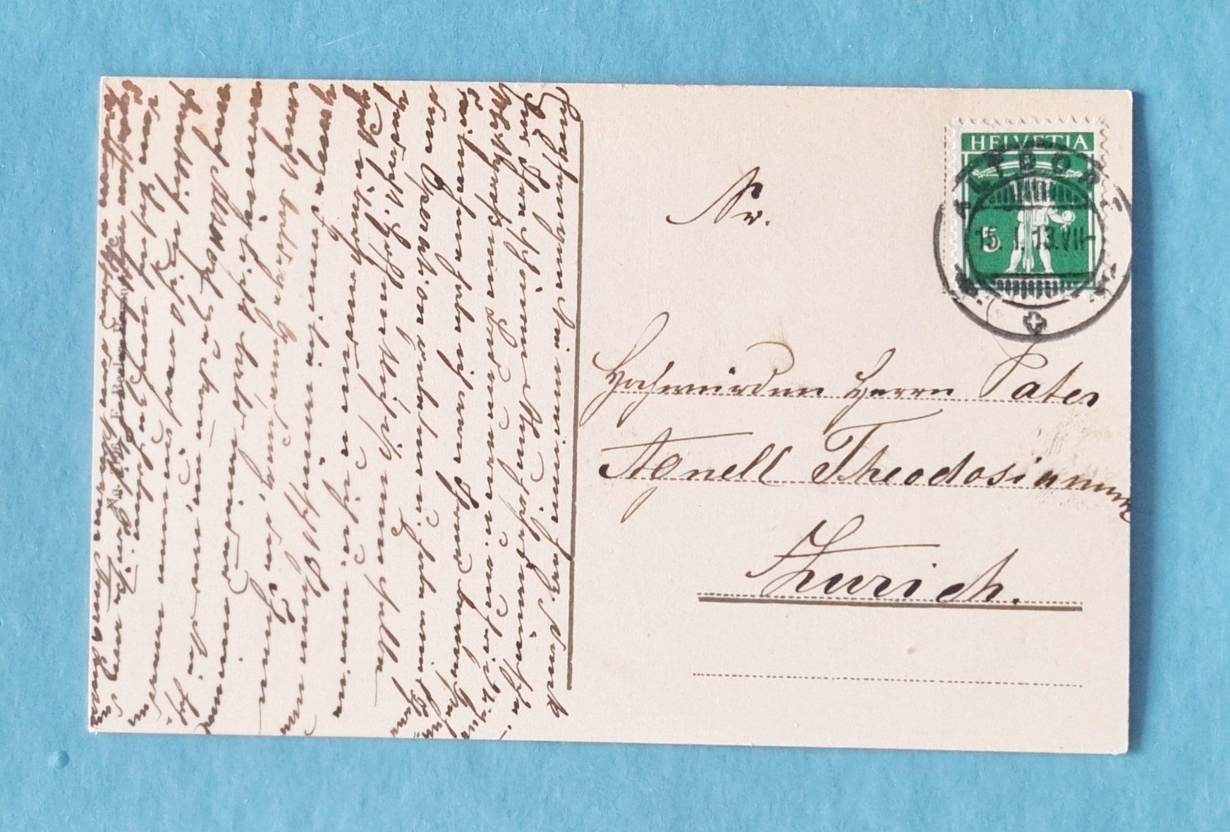 Ansichtskarten: Axenstrasse - 1913 – Gebraucht aus Rothrist von RROENK 1
